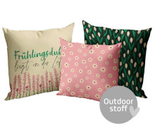 Kissenstoff - DIY - Kissen-Set - Frühlingsduft - Outdoorstoff - abby and amy