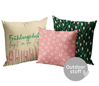 Kissenstoff - DIY - Kissen-Set - Frühlingsduft - Outdoorstoff - abby and amy