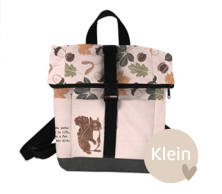 DIY-Nähset - Rucksack - Nepal - Klein - Herbstzauber - Eichhörnchen - Lausemia Design Studio - abby and amy