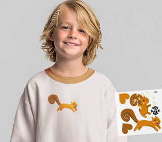 Onkel Bo's Bügelbilder - Eichhörnchen - Käselotti - Klein