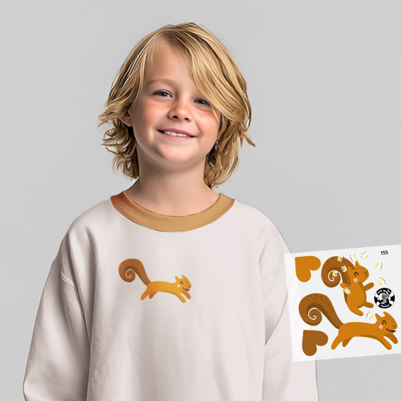 Onkel Bo's Bügelbilder - Eichhörnchen - Käselotti - Klein
