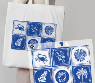 Onkel Bo's Bügelbilder - DIN A4 - Summer Tiles