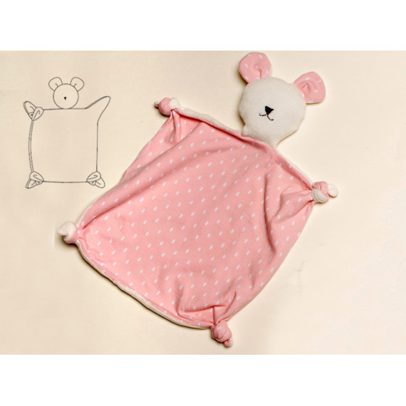 Baby Kinder Kuscheltier Schmusetuch und Zahntuch für Anfänger, Hase oder Bär, Stofftier Ebook Schnittmuster PDF TEDDY von Patternforkids