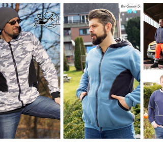 eBook - Sweatjacke Luca Gr. XS - XXL für Herren Engelinchen Schnittmuster