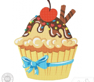 Cupcake Muffin zum vernaschen! Leckerei für die Stickmaschine
