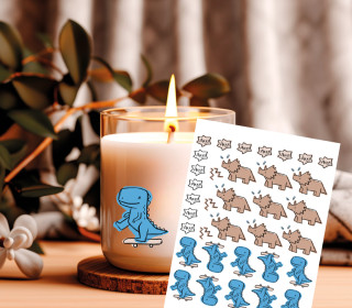 Rub-On Sticker - DinoParts - Tante Henni Rubon - vielfältig nutzbar