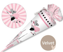 DIY-Nähset Schultüte - GESCHWISTERTÜTE - Starke Mädels - Velvet - abby and amy
