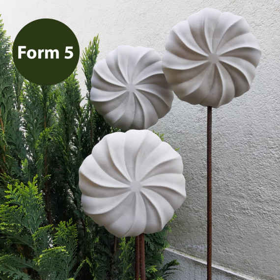 Silikon - Gießform - Relief Gartenstecker - Dekoform - Form 5 - vielfältig nutzbar