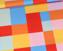 Badelycra - BUNTE Quadrate - Hellblau - abby and amy