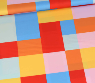 Badelycra - BUNTE Quadrate - Hellblau - abby and amy