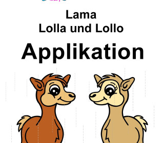 Applikationsvorlage Lama Lollo + Lolla
