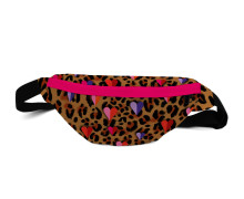 DIY-Nähset - small HipBag - Bauchtasche - Wild Hearts Leo - Hamburger Liebe - Outdoorstoff - abby and amy