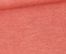 Jersey - Bedruckt - Jeansoptik - Orangerot