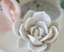 Silikon - Gießform - Kleine Blüte - Sukkulente - vielfältig nutzbar
