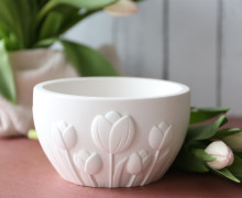 Silikon - Gießform - Dekoschale Tulpe - Kerzenschale - vielfältig nutzbar