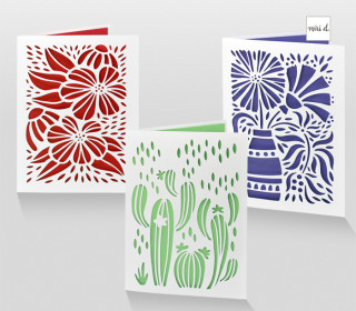 Filigrane Blumenkarten - Plotterdatei - Miri D Designs