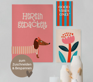 DIY-Paneel - 6 Poster - Good Vibes Only - Outdoorstoff - abby and amy