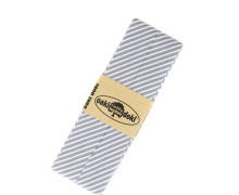 3 Meter Schrägband - Schrägstreifen - 2,0cm x 3m - Zugeschnitten - oaki doki - Weiß/Hellgrau