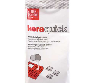 1Kg Weißes Gießpulver - Keramikpulver - Weiß - KERAquick - Beutel - KNORR pandell