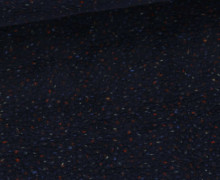 Teddystoff - Teddy Tweed - Bunte Tupfen - Stahlblau