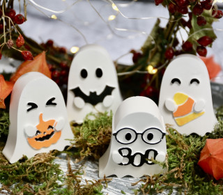 Silikon - Gießform - Gespensterfreunde - Multiform - Halloween - vielfältig nutzbar