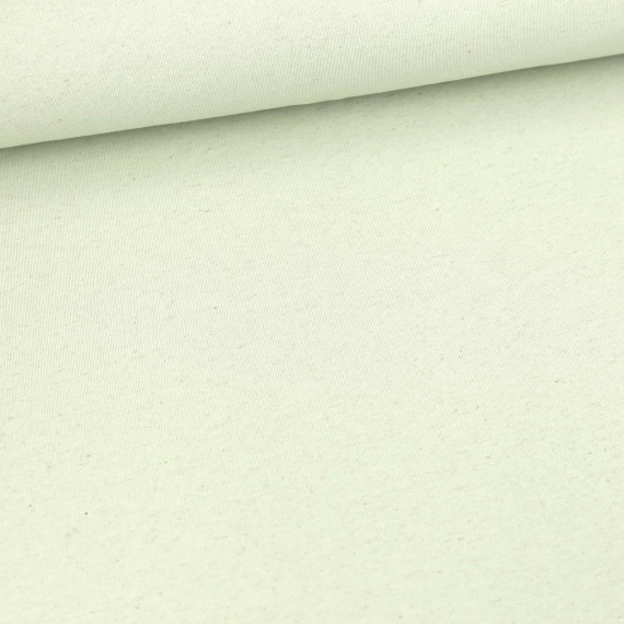Leinen Jersey - Uni - Meliert - Pastellgrün