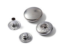 10 Nähfrei Druckknöpfe - Nachfüllset - Anorak - 15mm - Prym - Silber