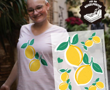 Onkel Bo's Bügelbilder - DIN A4 - Zwei Zitronen - BIG