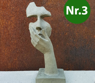 Silikon - Gießform - Maske - Skulptur - Hände/Gesicht - Nr.3 - vielfältig nutzbar