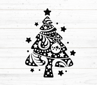 Tannenbaum mega einfach Plotterdatei SVG DXF FCM