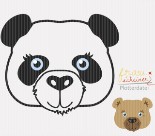 Plotterdatei - Panda und Bär