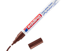 1 Glanzlackmarker - Rundspitze 1-2mm - edding 751 - Braun (col. 7)