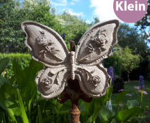 Silikon - Gießform - Schmetterling - mit Rosenornamenten - Klein - vielfältig nutzbar