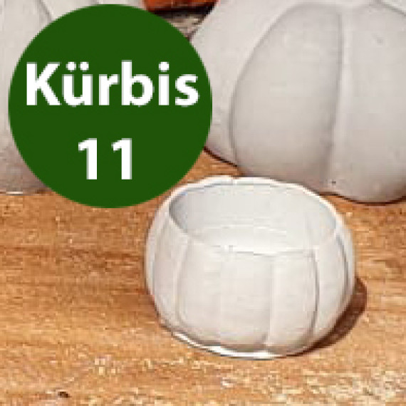 Silikon - Gießform - Kleiner Kürbis - Dekokürbis - Kürbis 11 - vielfältig nutzbar