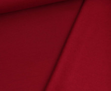 Kuschelsweat Leicht - Uni - 250g - Dunkelrot