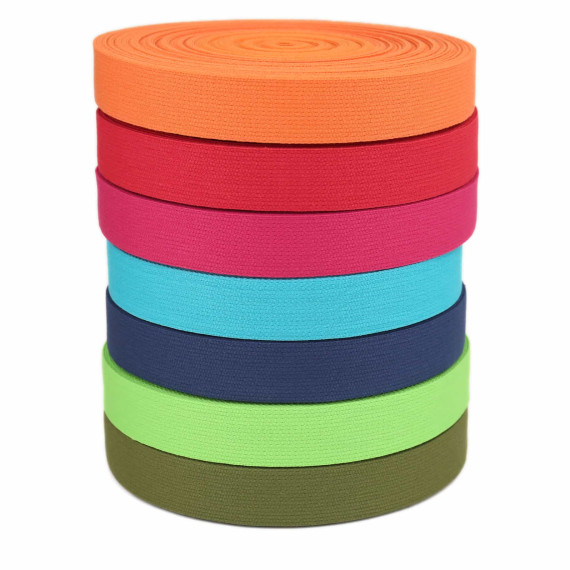 1m Weiches Gurtband - Uni - Baumwolle - 30mm - Stärke 1,4mm - Fuchsia
