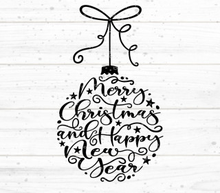 Merry Christmas Plotterdatei SVG DXF FCM