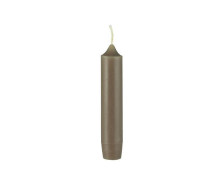 1 kleine Kerze - Kurze Stabkerze - Paraffin - 11cm - Ø 2,2cm  - Milky Brown