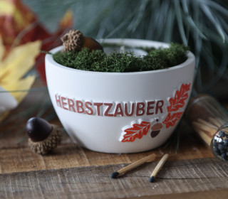 Silikon - Gießform - Dekoschale - Pflanzschale - Herbstzauber - vielfältig nutzbar