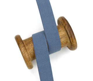 2,5 Meter Gummiband - Zugeschnitten -  Uni - 20mm - Jeansblau