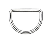 1 D-Ring - 25mm - Taschenring - Metall - Silber