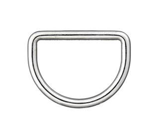 1 D-Ring - 25mm - Taschenring - Metall - Silber