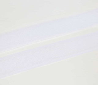 1 Meter Klettband - Klettverschluss - Zum Nähen - Hook & Loop - 25mm - Weiß