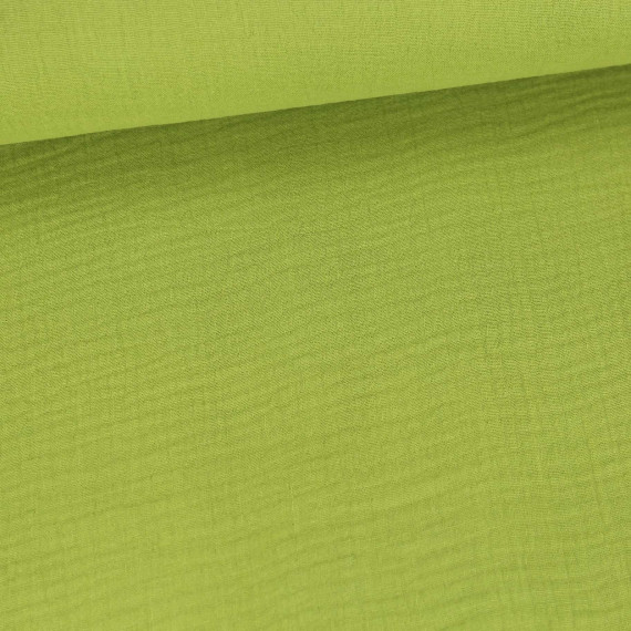 Musselin - Muslin - Double Gauze - Uni - Maigrün - 125g - Schnuffeltuch - Windeltuch