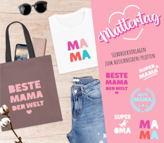 FREEBIE - Muttertag - Siebdruck Vorlagen