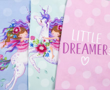 Jersey - Little Dreamer - Paneel - Bio-Qualität - Wildblume - abby and me