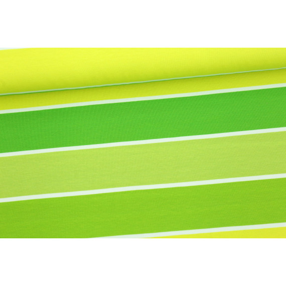 Jersey - Blockstreifen - Stripes - Hellgrün - Living for Fabrics