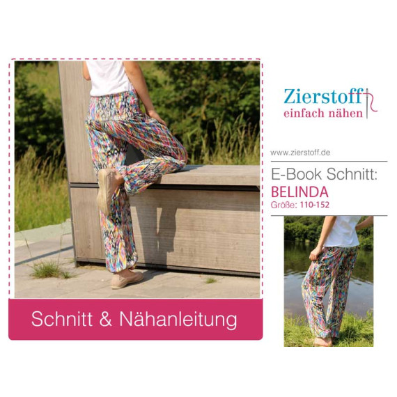 E-BOOK – Haremshose / weite Hose “BELINDA”, Gr. 110 – 152