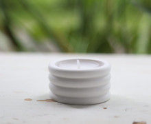 Silikon - Gießform - Teelichthalter - Kerzenhalter - bauchige Ringe - vielfältig nutzbar