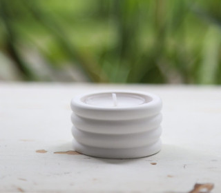 Silikon - Gießform - Teelichthalter - Kerzenhalter - bauchige Ringe - vielfältig nutzbar